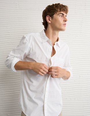AE Everyday Slim Fit Poplin Button-Up Shirt