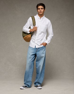 AE Everyday Slim Fit Oxford Button-Up Shirt