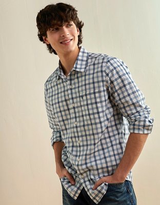 AE Slim Fit Poplin Button-Up Shirt