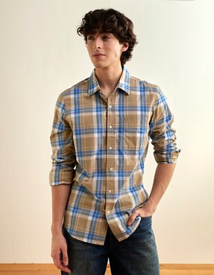 AE Slim Fit Poplin Button-Up Shirt