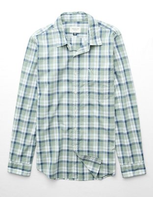 Camisa de popelina con botones AE