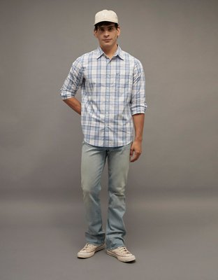 Camisa de popelina con botones AE