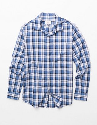 Camisa de popelina con botones AE