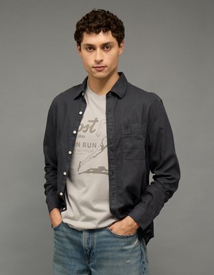 AE Everyday Button-Up Linen Shirt