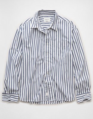 AE Everyday Relaxed Fit Poplin Button-up Shirt