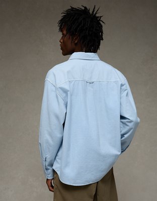 AE Relaxed Oxford Button-Up Shirt | American Eagle
