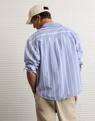 Chemise boutonnée en oxford à coupe décontractée AE