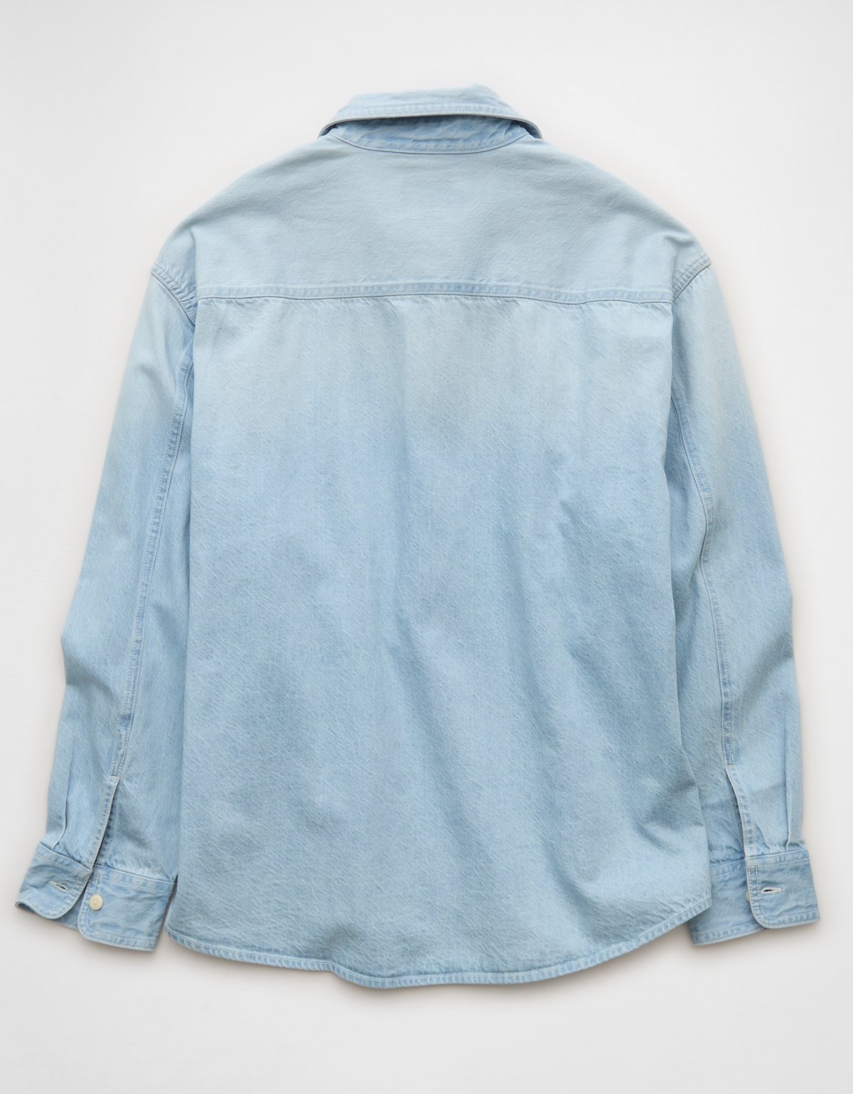 AE Relaxed Fit Denim Button-Up Shirt - image 4