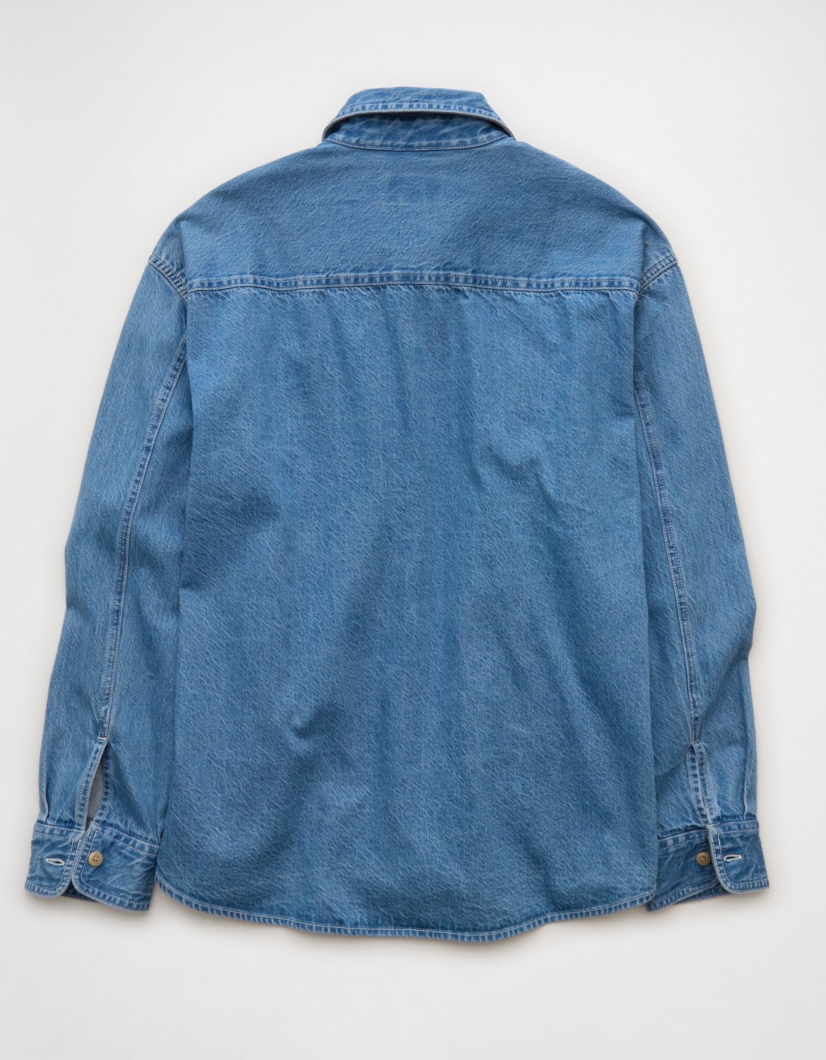 AE Relaxed Fit Denim Button-Up Shirt - image 5