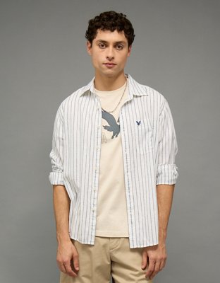 AE Everyday Button-Up Linen Shirt