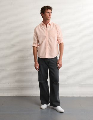 AE Everyday Standard Fit Oxford Button-Up Shirt