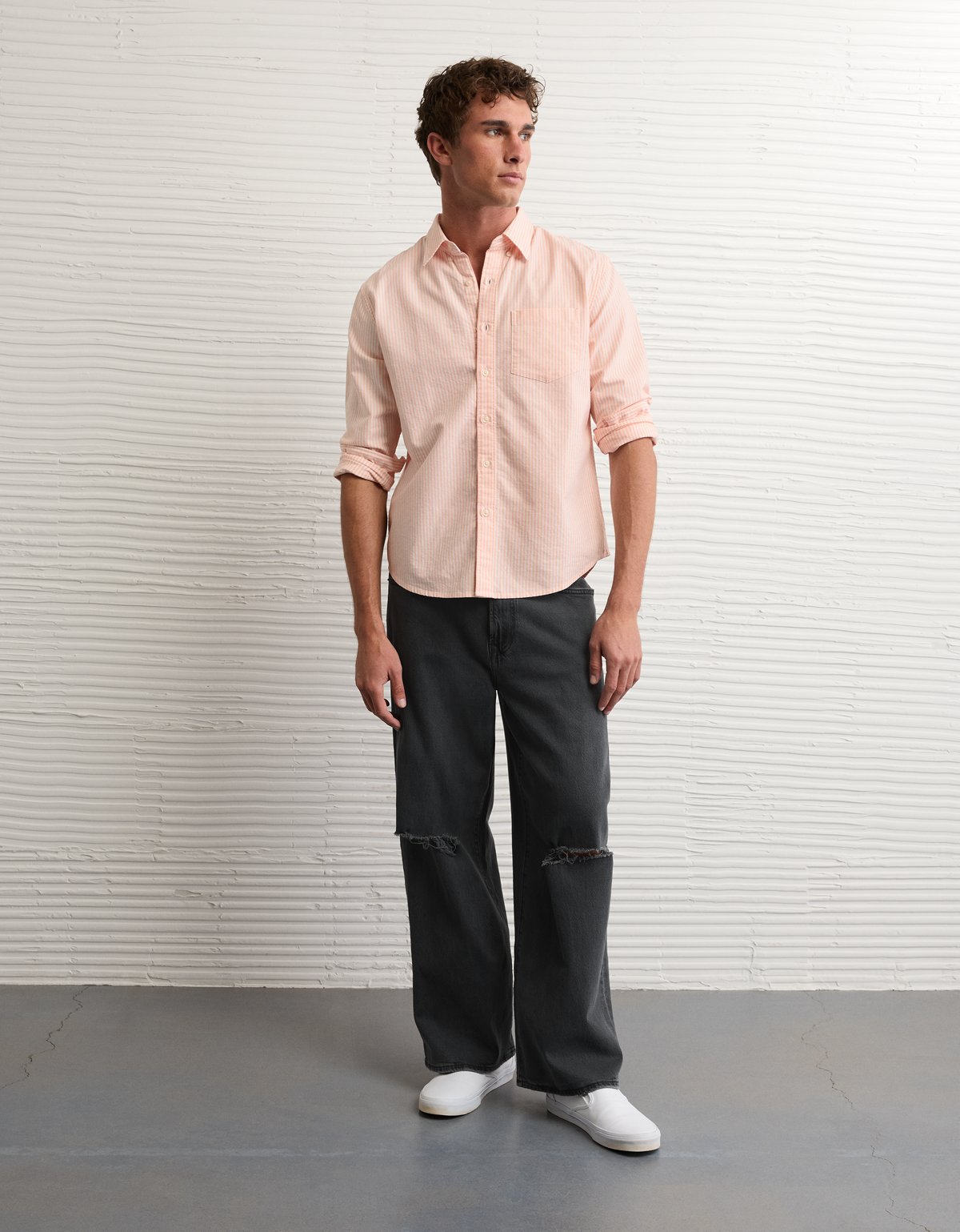 AE Relaxed Fit Oxford Button-Up Shirt - image 5