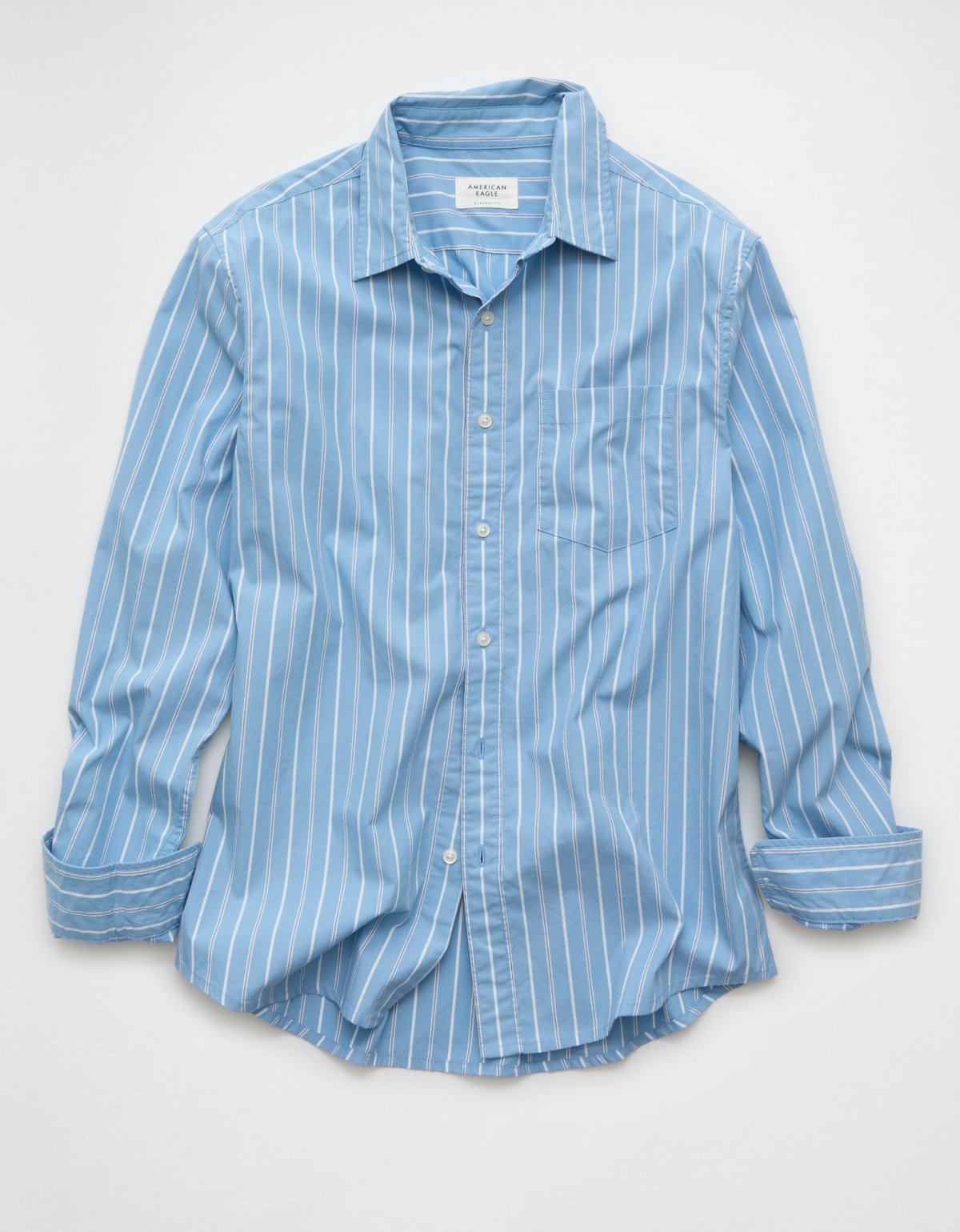 AE Everyday Standard Fit Poplin Button-Up Shirt - image 3