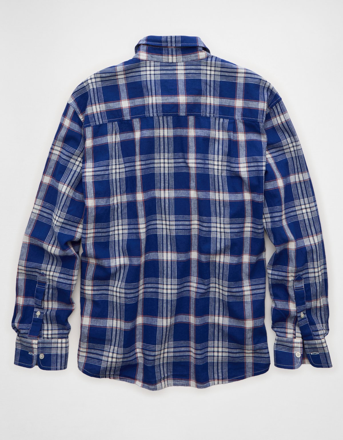 AE Relaxed Fit Linen-Blend Button-Up Shirt - image 4