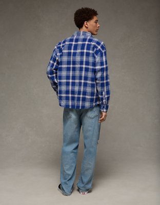 AE Relaxed Fit Linen-Blend Button-Up Shirt