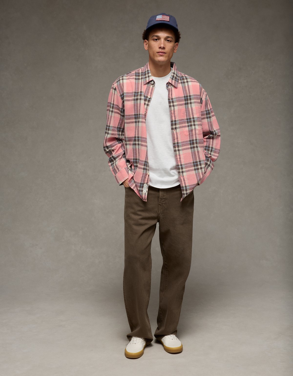 AE Relaxed Fit Linen-Blend Button-Up Shirt - image 5