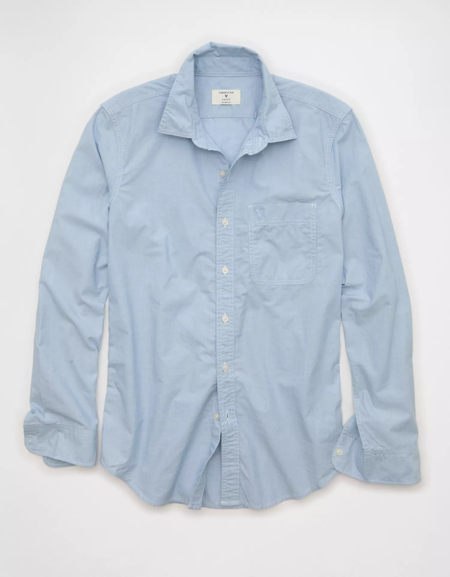 AE Slim Fit Poplin Button-Up Shirt - thumbnail 3