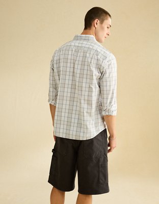 AE Standard Fit Poplin Button-Up Shirt