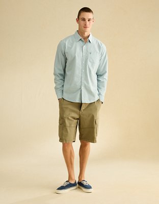 AE Standard Fit Poplin Button-Up Shirt