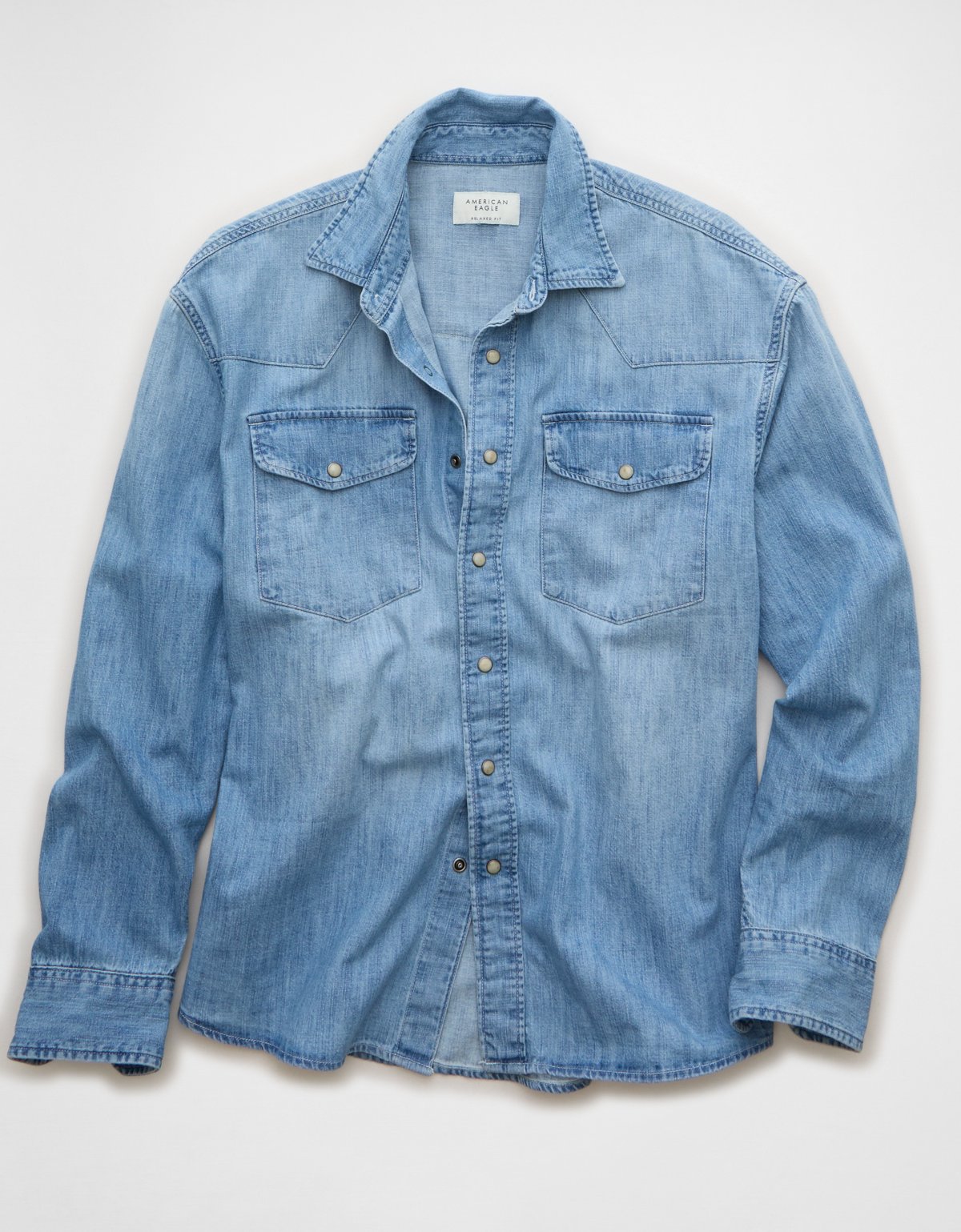 AE Relaxed Fit Western Denim Shirt - image 3