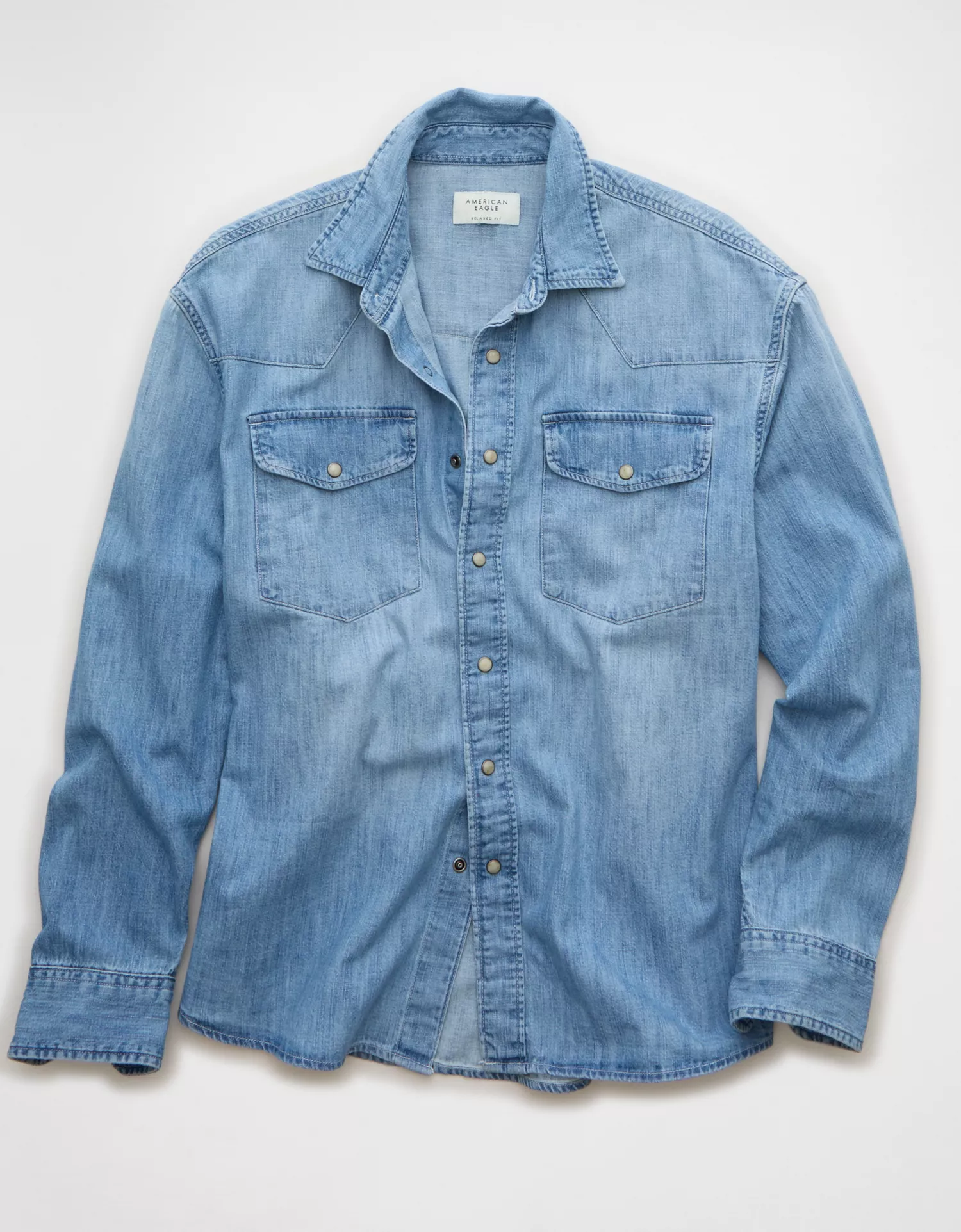 AE Relaxed Fit Western Denim Shirt - thumbnail 3