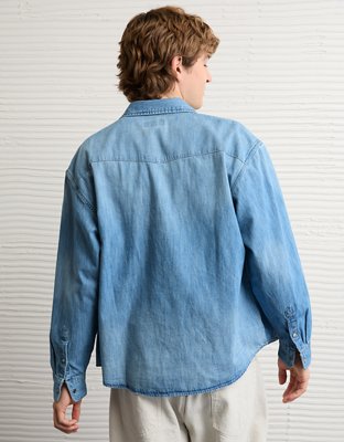 AE Relaxed Fit Western Denim Shirt