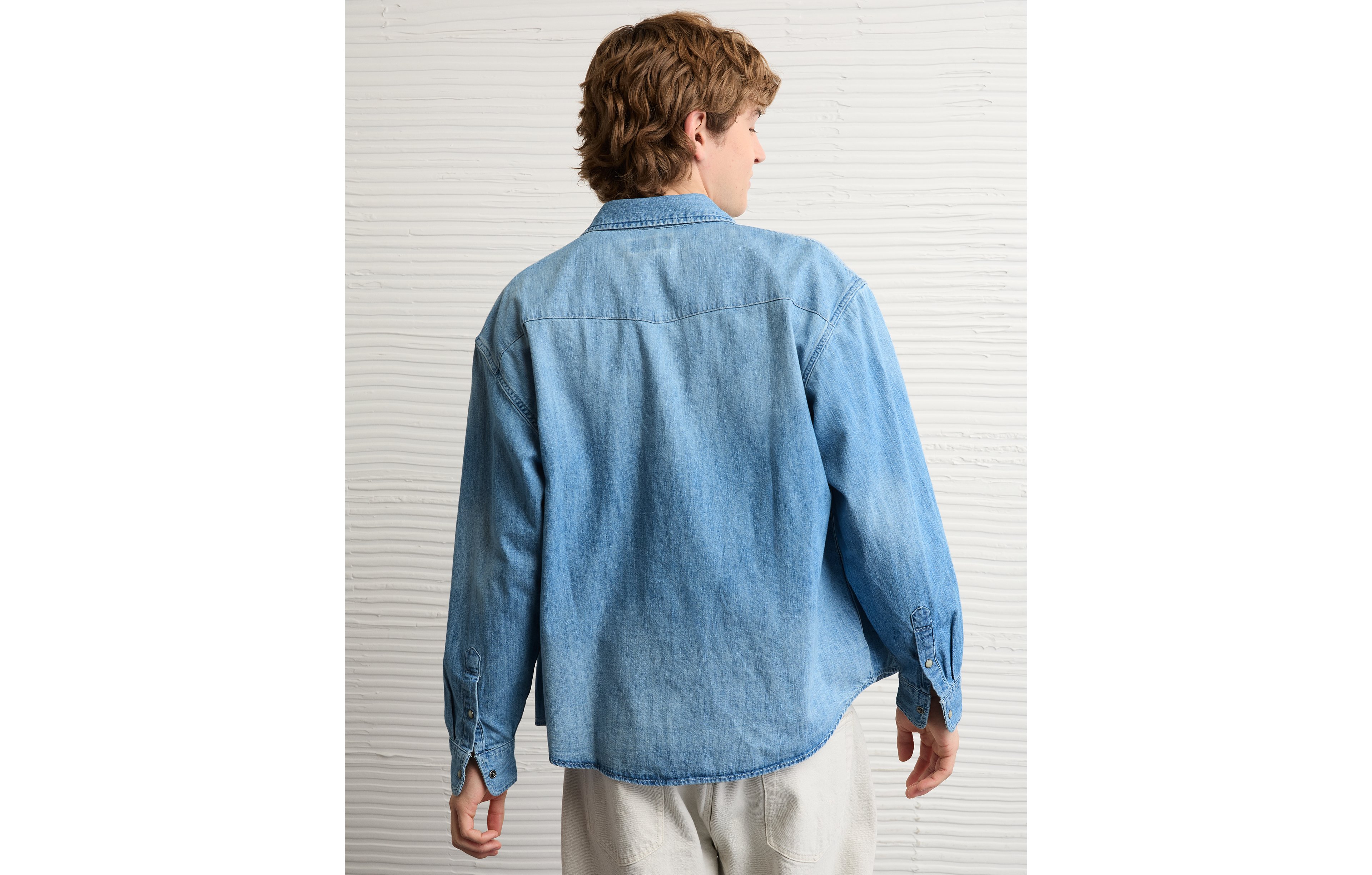 AE Relaxed Fit Western Denim Shirt