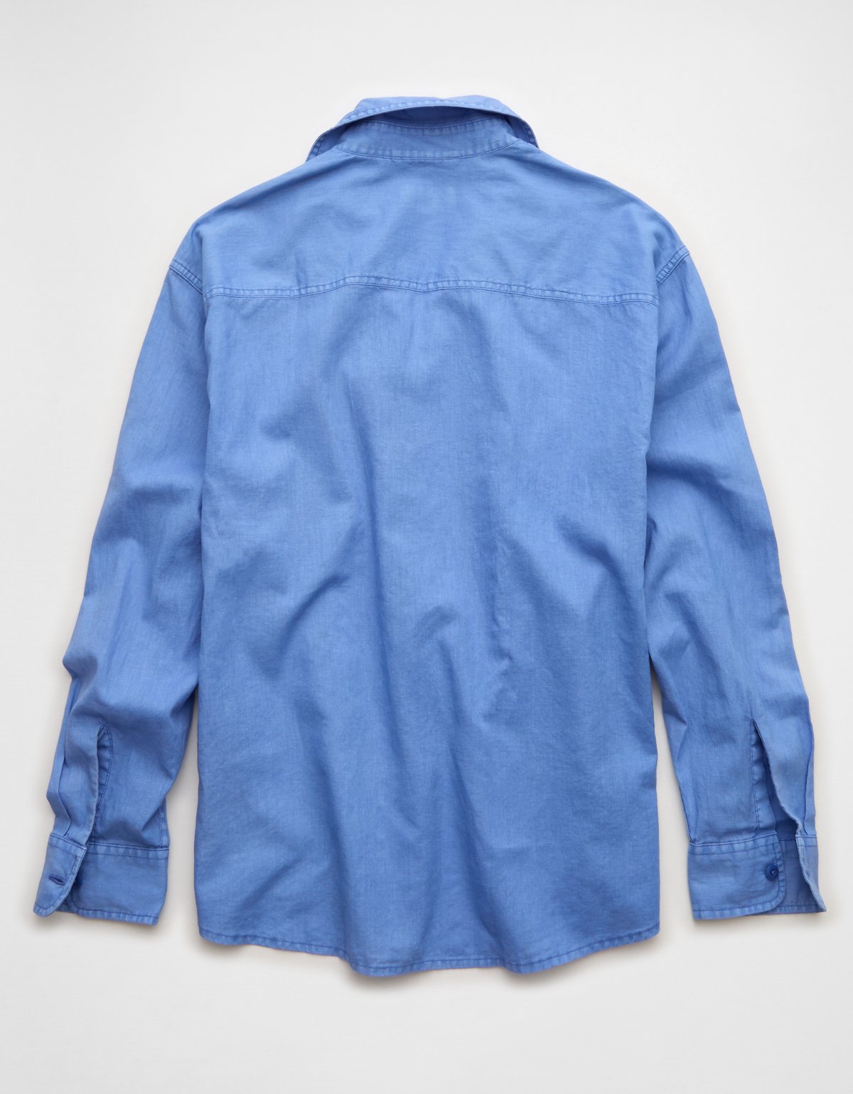 AE Relaxed Fit Linen-Blend Button-Up Shirt - image 4