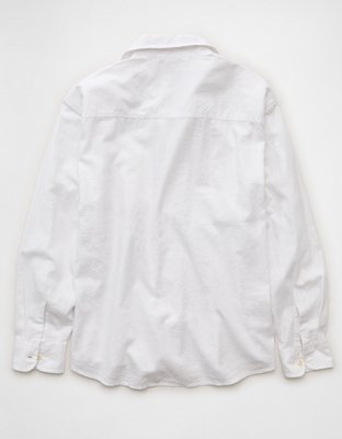 AE Relaxed Fit Linen-Blend Button-Up Shirt