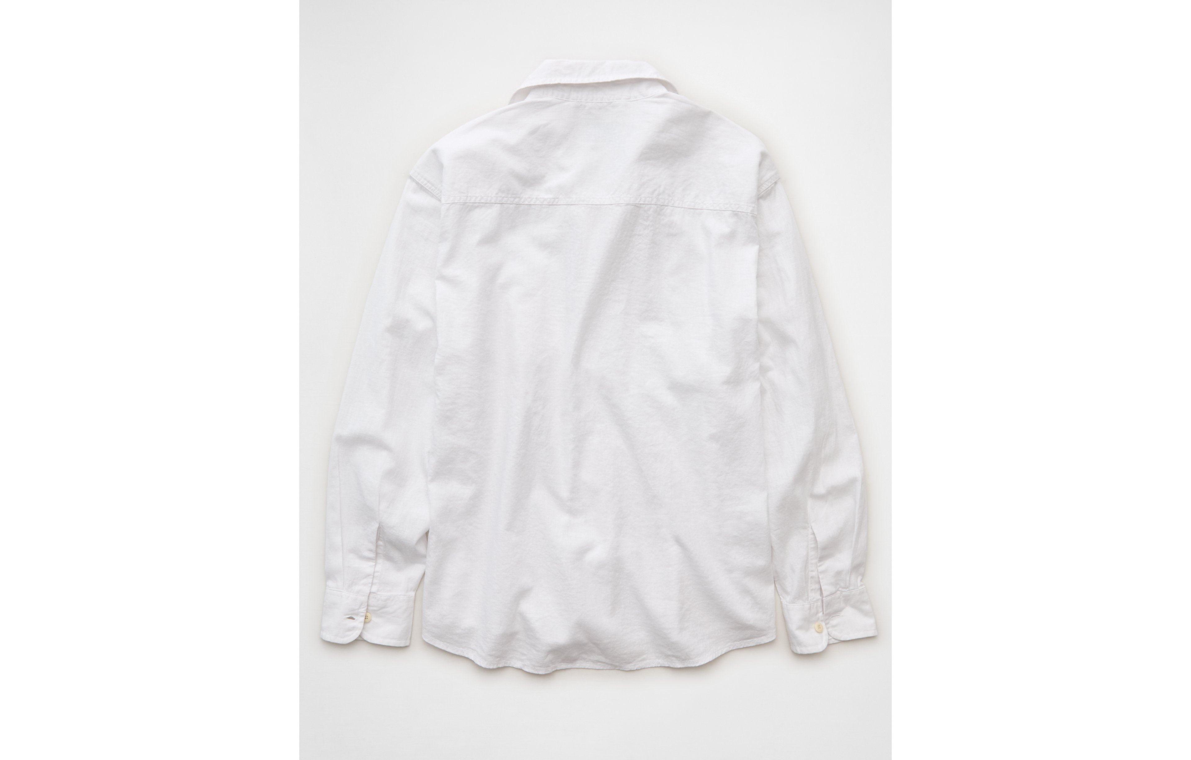 AE Relaxed Fit Linen-Blend Button-Up Shirt