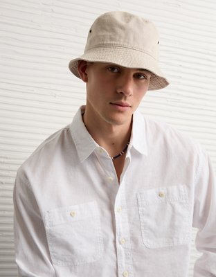 AE Relaxed Fit Linen-Blend Button-Up Shirt