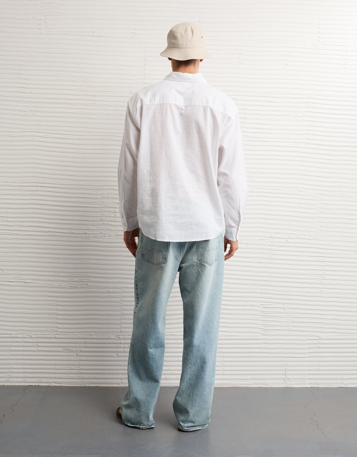 AE Relaxed Fit Linen-Blend Button-Up Shirt - image 3