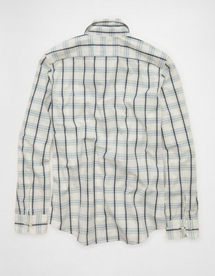 AE Slim Poplin Button-Up Shirt
