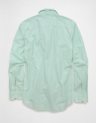 AE Slim Poplin Button-Up Shirt