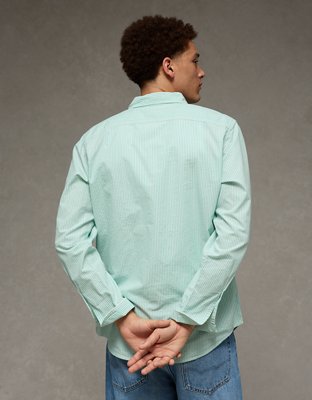 AE Slim Poplin Button-Up Shirt