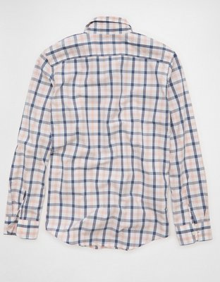 AE Slim Poplin Button-Up Shirt