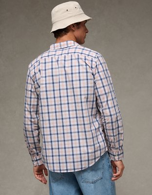 AE Slim Poplin Button-Up Shirt