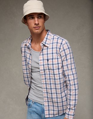 AE Slim Poplin Button-Up Shirt from American Eagle - $51.96
