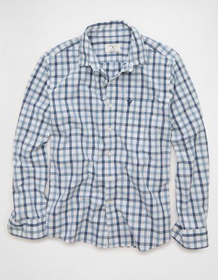eagle men's dress shirts regular fit Ely Cattleman Men's Long Sleeve Flying Eagle Embroidery, Size: Small, White