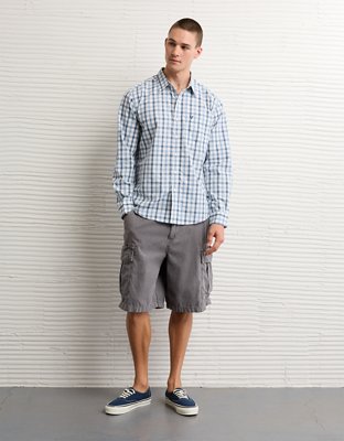 AE Standard Fit Poplin Button-Up Shirt