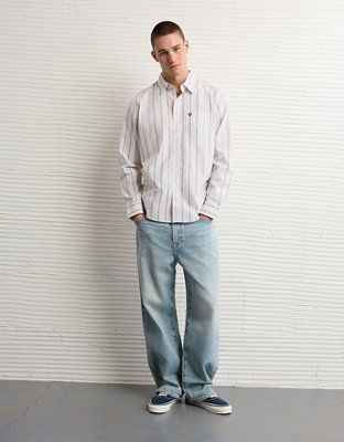 AE Standard Fit Poplin Button-Up Shirt