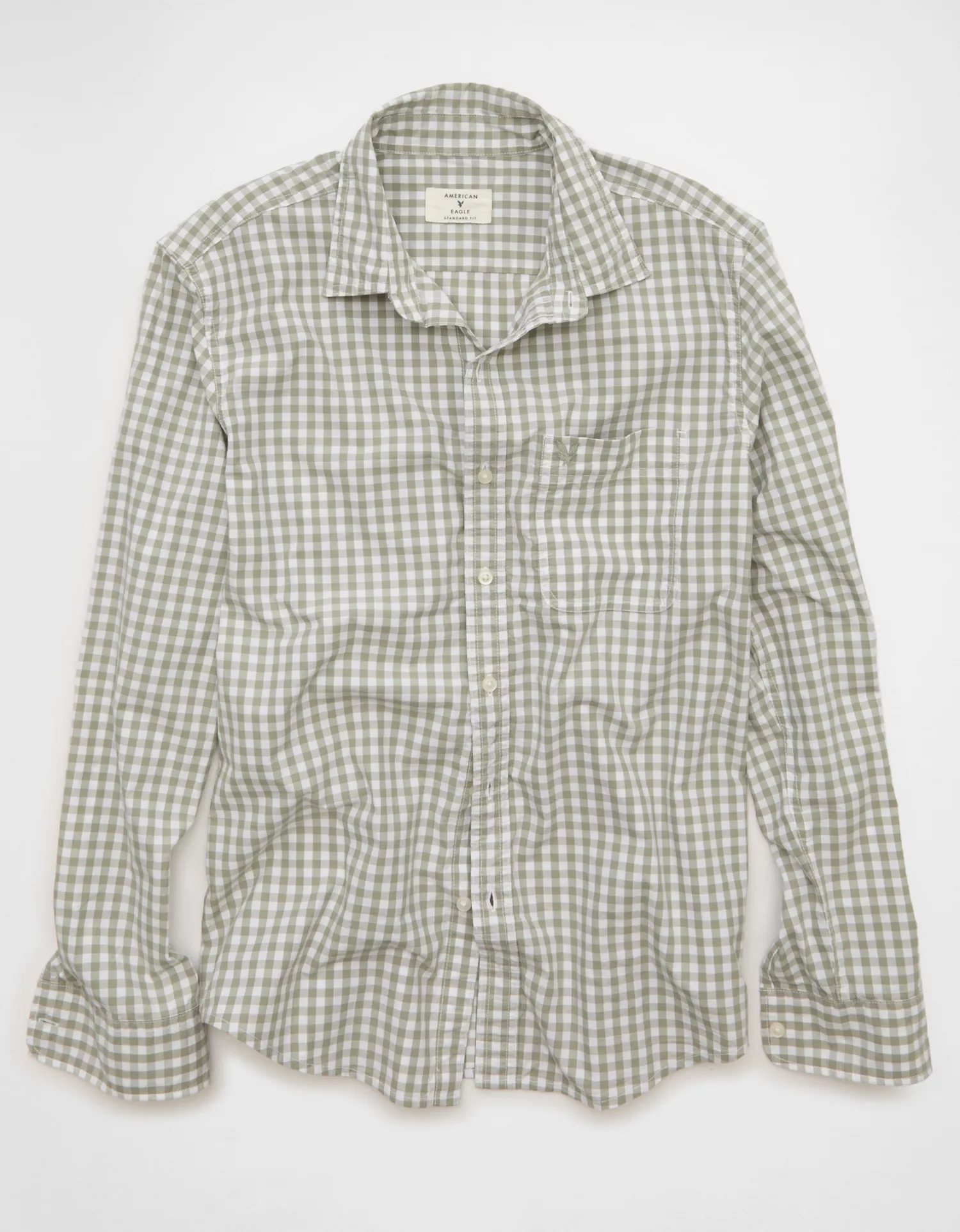 AE Standard Fit Poplin Button-Up Shirt - thumbnail 4