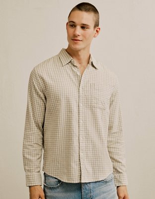 AE Standard Fit Poplin Button-Up Shirt