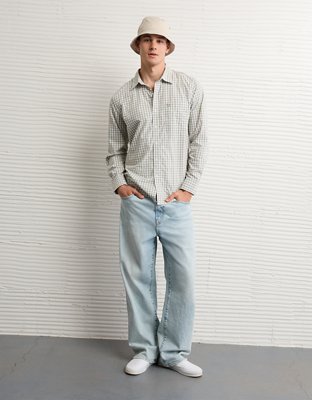 AE Standard Fit Poplin Button-Up Shirt