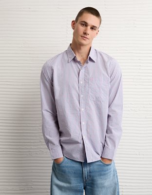 AE Standard Fit Poplin Button-Up Shirt from American Eagle - $51.96