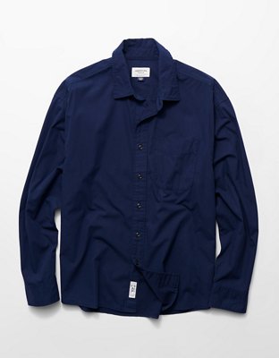 AE Relaxed Fit Poplin Button-Up Shirt