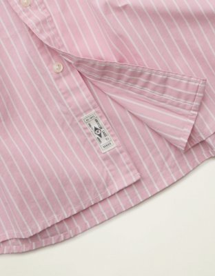 AE Relaxed Fit Poplin Button-Up Shirt