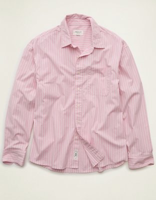 AE Relaxed Fit Poplin Button-Up Shirt
