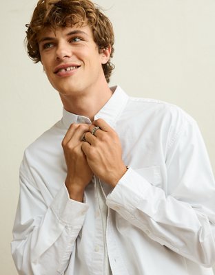 AE Relaxed Fit Oxford Button-Up Shirt