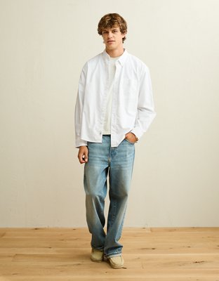 AE Relaxed Fit Oxford Button-Up Shirt